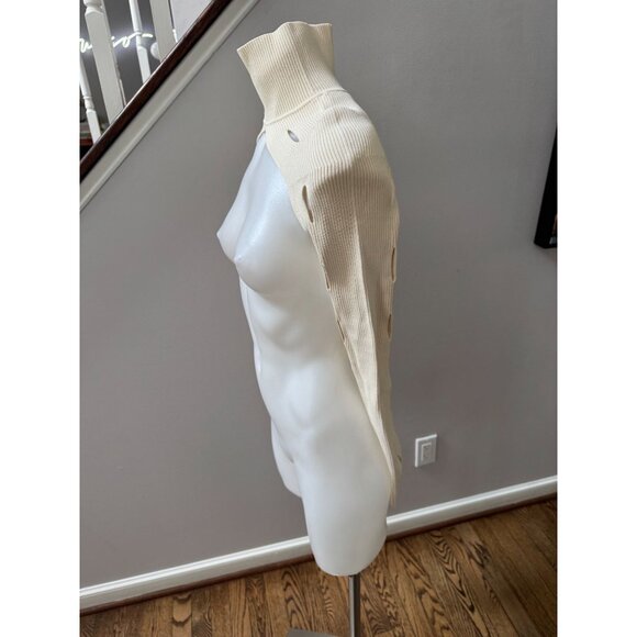 Dion Lee Cream Cowl Neck Sweater - Picture 3 of 5